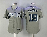 San Diego Padres #19 Tony Gwynn Gray Flexbase Collection Stitched Jersey,baseball caps,new era cap wholesale,wholesale hats